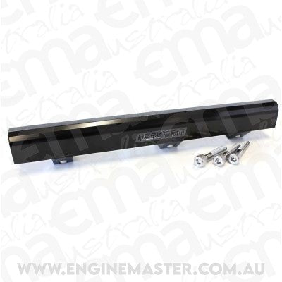 Aeroflow AF64-2078BLK Mitsubishi 4G63 & Evo Rail 90-95 Fuel Rail 14mm Injectors
