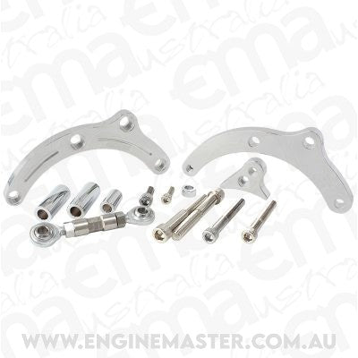 Aeroflow AF64-4003 BBC Suit Low Mount Alt Brack P/Side Short Pump - Polished