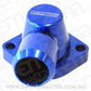Aeroflow AF64-2115 Billet Thermostat Housing Blue Swivel LS3 Only