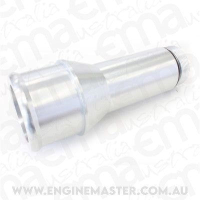 Aeroflow AF64-2083S 1.75" Radiator Hose Adapter Silver Long 4.5" Length Cvr