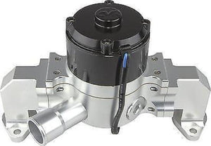 CVR CVR8554CL Chev BB Proflo Extreme 55 GPM Electric Water Pump Clear Anodised