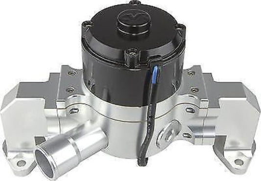 CVR CVR8554CL Chev BB Proflo Extreme 55 GPM Electric Water Pump Clear Anodised