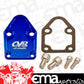 CVR CVRBOP63BL Chev SB 262-400 Fuel Pump Block Off Plate Blue Billet Alloy