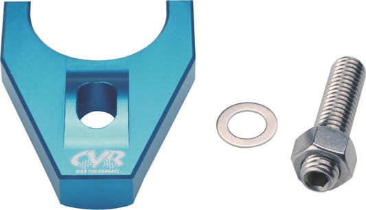 CVR CVRDHB6BL Chev SB BB Billet Aluminium Distributor Hold Down Clamp Blue