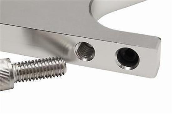CVR CVRNO67CL Billet Nitrous Bottle Bracket Clear Anodized for 10/15lb Bottles