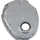 CVR CVRTC2350CL Chev SB V8 Billet Alloy 2 Piece Timing Cover Clear Anodized