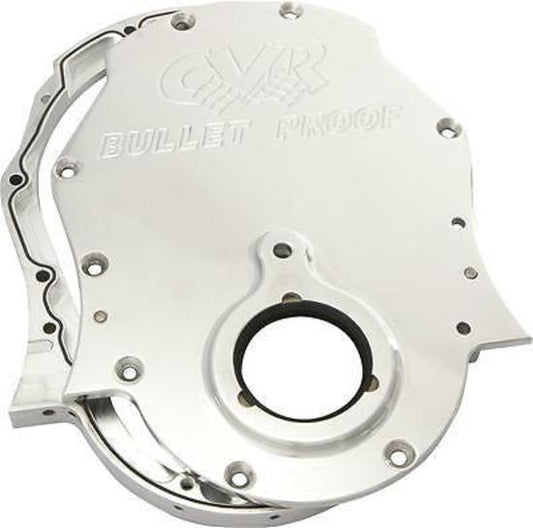 CVR CVRTC2454CL Chev BB V8 2 Piece Billet Alloy Timing Cover Clear Anodized