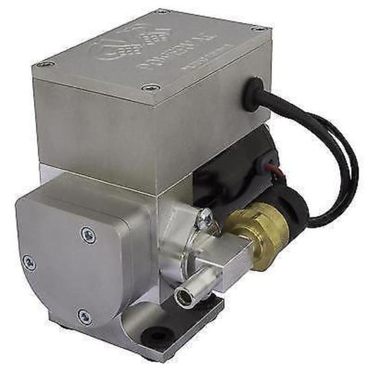 CVR CVRVP655 12 Volt Alloy Electric Vacuum Pump Vane Style Clear Anodised Finish