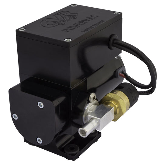 CVR CVRVP665 12 Volt Alloy Electric Vacuum Pump Vane Style Black Anodised Finish