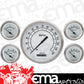 Classic Instruments CW54SLF Classic White 4 - 5/8" Speedo, 2-1/8" Fuel, Oil, Tem