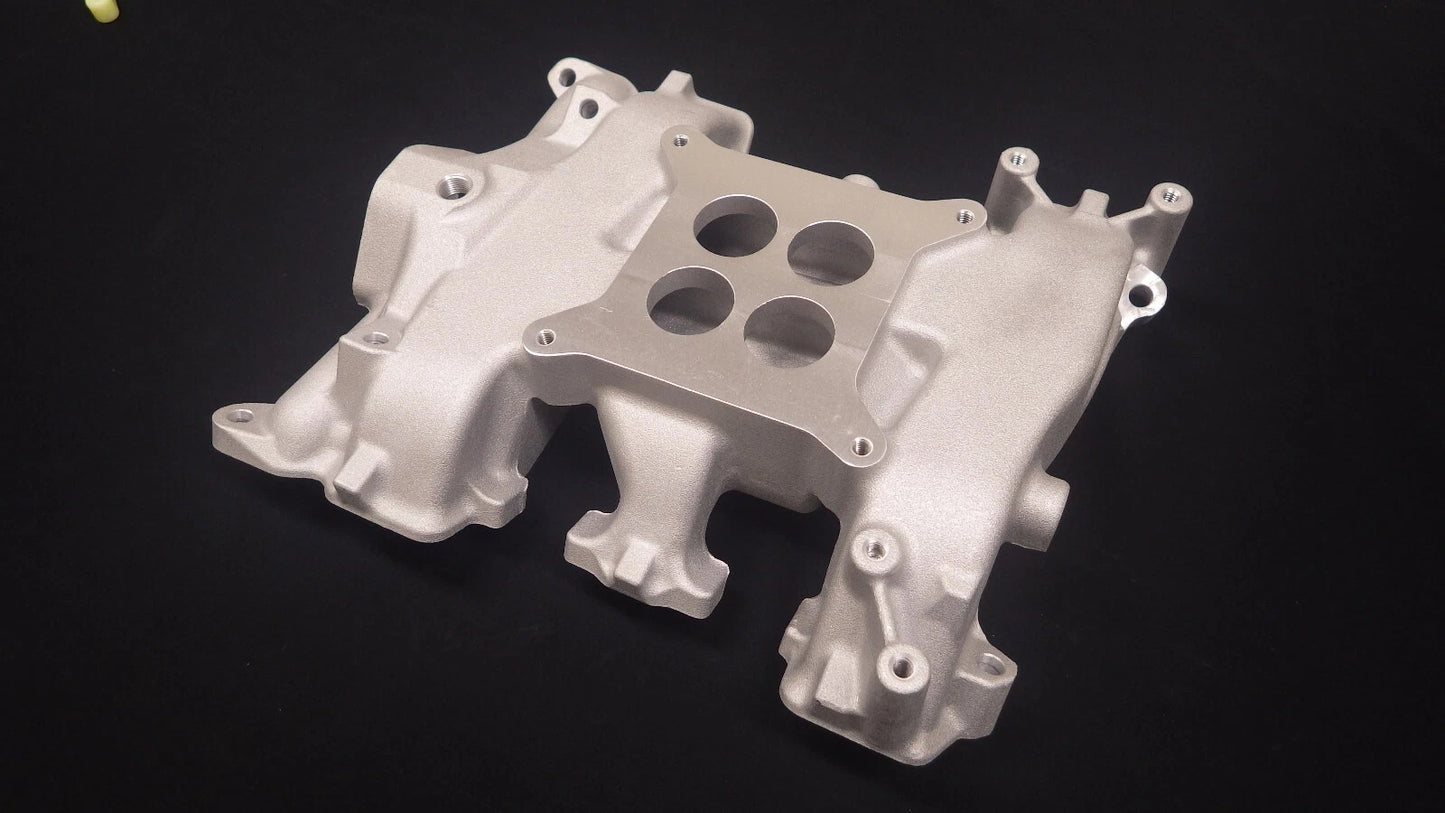 FORD Y BLOCK 272 292 312 INTAKE MANIFOLD 4 BARREL SATIN FINISH (EMA-1126)