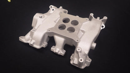 EMA-1126 EMA-1126 FORD Y BLOCK 272 292 312 INTAKE MANIFOLD 4 BARREL SATIN FINISH ()