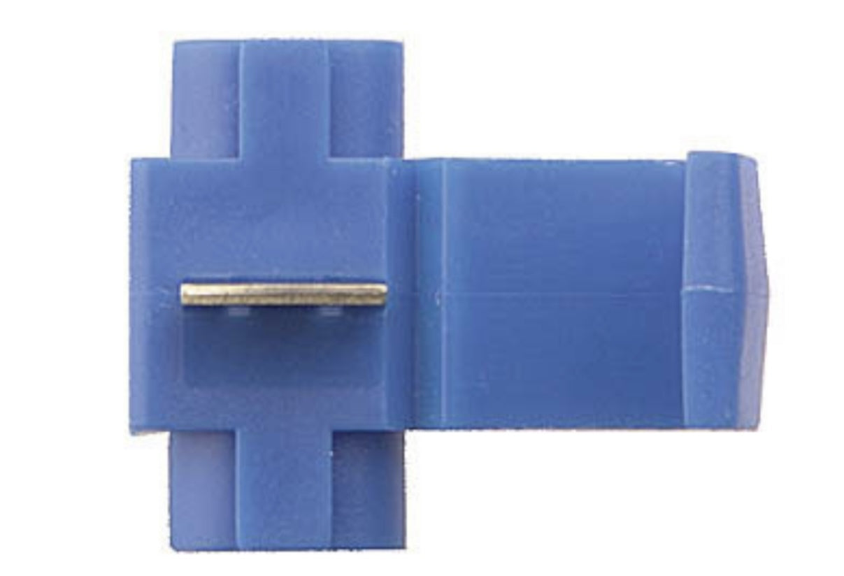 Disco Automotive Hardware DAH-729PK Blue Self-Stripping Scotch Lok (25Pk) 14-16-18 Gauge Wire