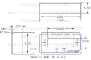 Dakota Digital DAKDCC-2200 Digital Climate Control System For Vinatge Air Gen-Ii