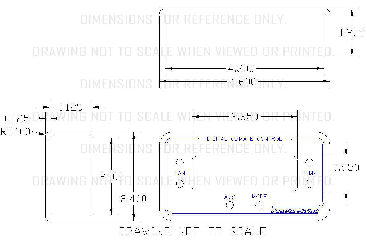 Dakota Digital DAKDCC-2200 Digital Climate Control System For Vinatge Air Gen-Ii