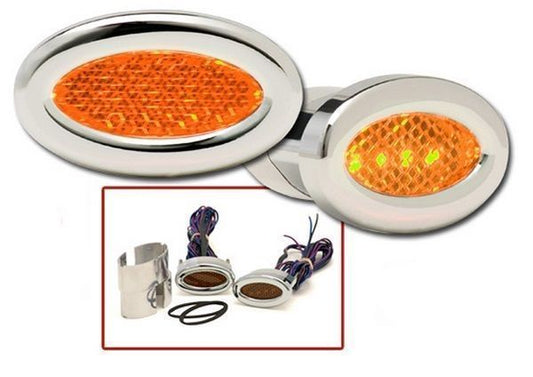 Dakota Digital DAKLDM-CA25 Oval Led Marker Lights Orange