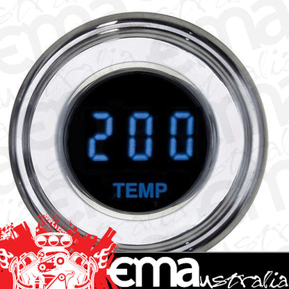 Dakota Digital DAKMCL-4073S 1-7/8" Mini Round Oil / Water Temperature Gauge