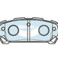 Bendix Brakes DB1672CT Bendix Gct Rear Brake Pads For Subaru Forrester Impreza Liberty '03-'09