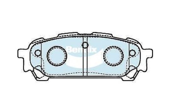 Bendix Brakes DB1672CT Bendix Gct Rear Brake Pads For Subaru Forrester Impreza Liberty '03-'09