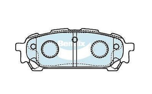 Bendix Brakes DB1672CT Bendix Gct Rear Brake Pads For Subaru Forrester Impreza Liberty '03-'09