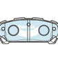Bendix Brakes DB1766CT Bendix Gct Rear Brake Pads For Holden Commodore Ve 2006-On