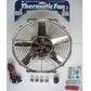 Davies Craig DC0072 12" Chrome Thermo Fan & Wiring 12V