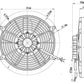 Davies Craig DC0120 11" Brushless Thermatic Fan 12V One Directional 1050 Cfm