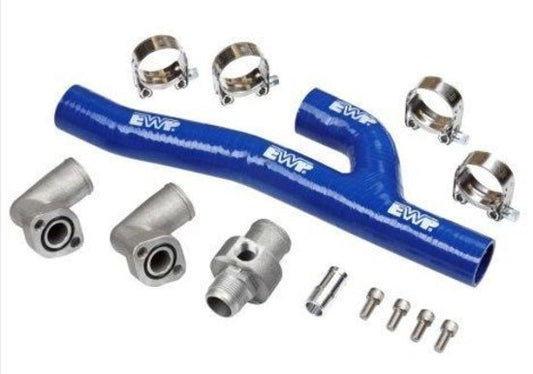 Davies Craig DC8610 Electric Water Pump Header-Adaptor Kit Blue suit Chev Sb V8