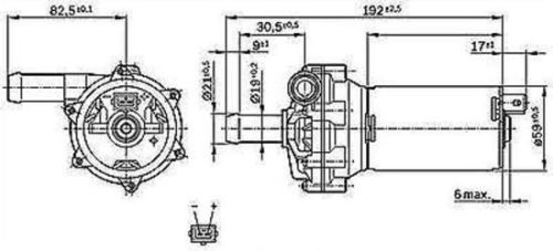 Davies Craig DC9005 EBP25 Electric Booster Pump with Wiring Loom 12V, 25LPM