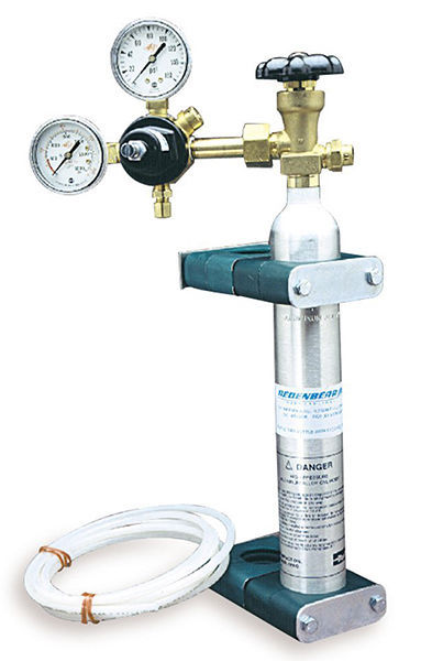 Dedenbear DE-AB10K Dedenbear Co-2 Bottle Kit 10Oz Alloy Bottle Valve Regulator & Tubing