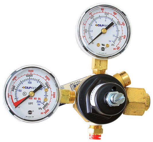 Dedenbear DE-ABR Dedenbear Adjustable Co-2 Regulator w/ Dual Gauges