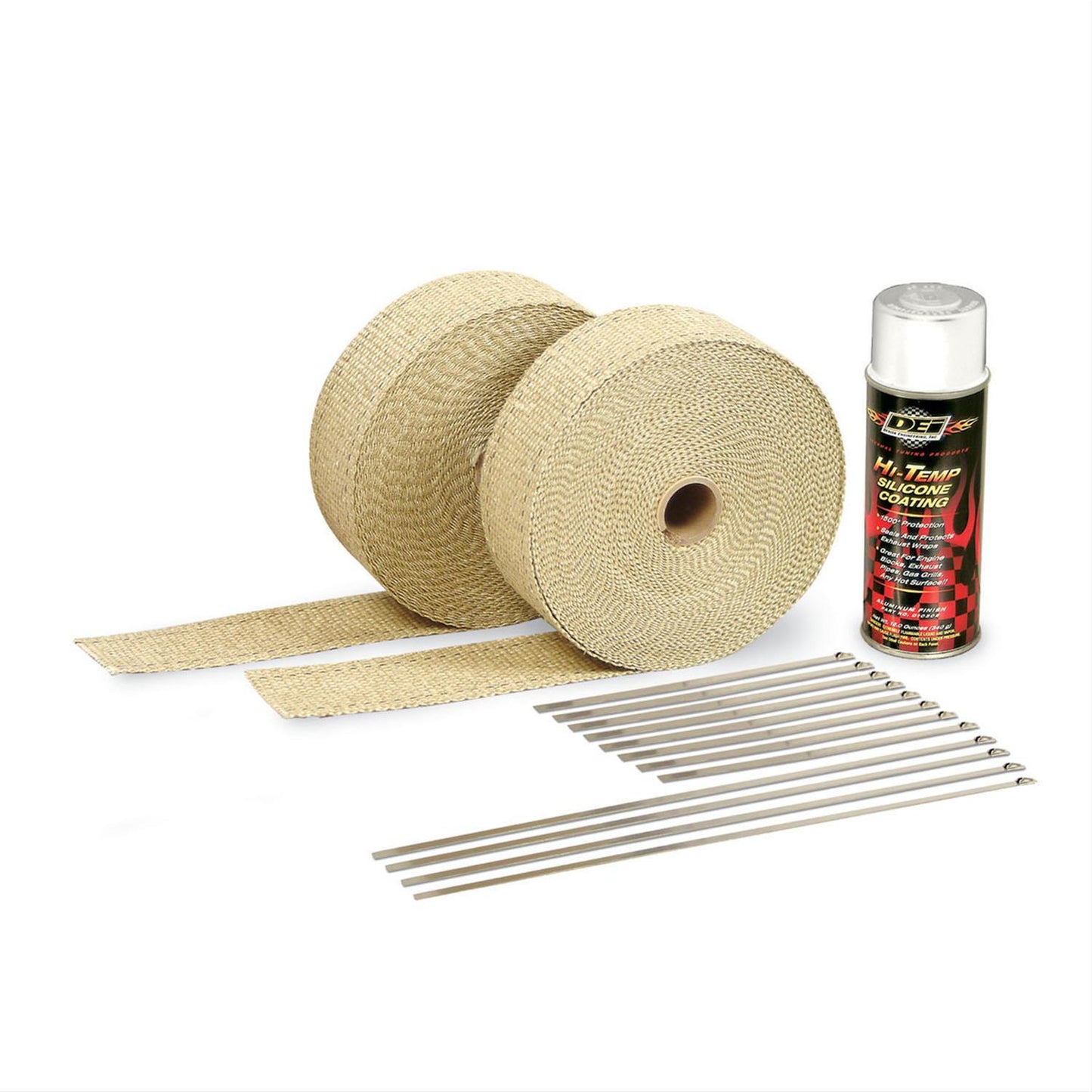 DEI Design Engineering DEI010111Exhaust Wrap Kit White HT Coating