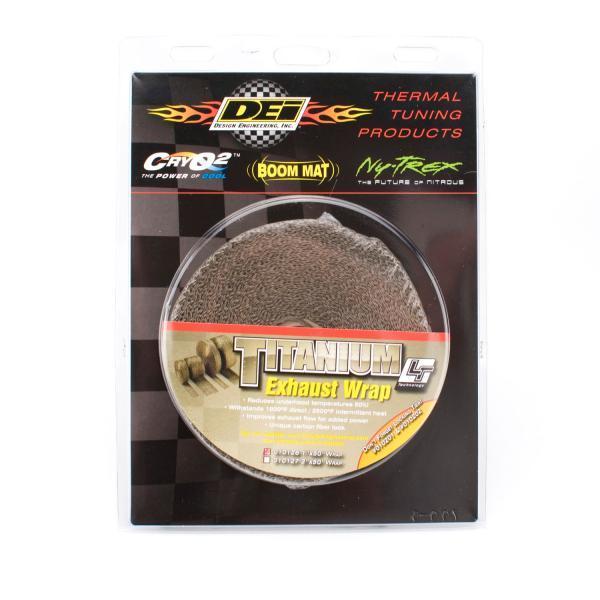 DEI Design Engineering DEI010126 Exhaust Wrap 1"x 50 feet - Titanium
