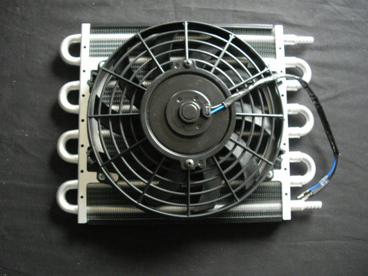 TRANSMISSION COOLER WITH ELECTRIC FAN 10" X 13" (EMA-12511)
