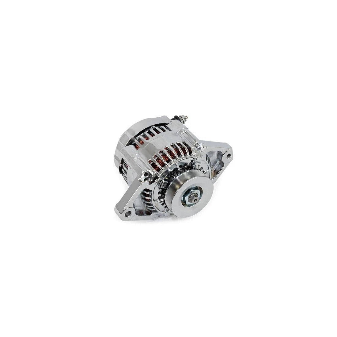 MINI ALTERNATOR 70 AMP 1 WIRE CHROME V BELT (EMA-3910C)