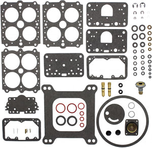 Carburetor Rebuild Kit Compatible with 4160 Series Vac Sec 600cm 650cfm 750cfm (EMA-HOLLEYREBUILDKIT)