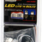 DEI Design Engineering DEI030311 Lite n Bolts license plate kit acorn Polished 2pk