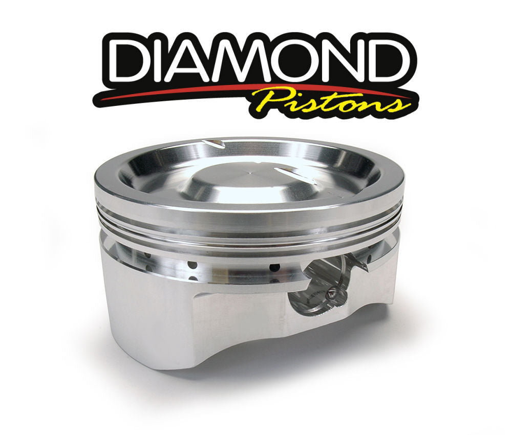 Diamond Pistons DIA11426 Diamond Racing Chev Small Block 350 383 Turbo / Blower Dish Pistons
