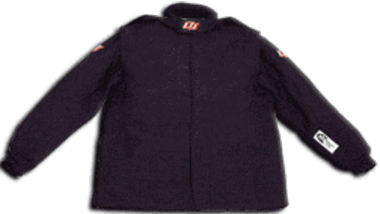 DJ Safety DJ012249 Black Drivers Jacket SFI Rated SFI 3-2A/5 Large 2 Layer