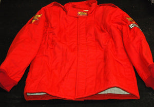 DJ Safety DJ012252 2 Layer Fireproof Race Jacket SFI 3-2A/5 Rated x-Large Red