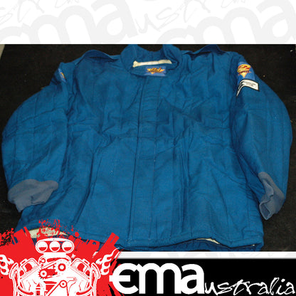 DJ Safety DJ012253 2 Layer Fireproof Race Jacket SFI 3-2A/5 Rated x-Large Blue