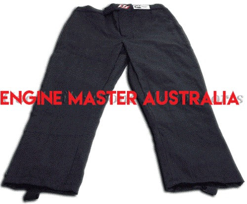 DJ Safety DJ012349 Driver Double-Layer Black Mens Large SFI 5 Nomex Safety Pants