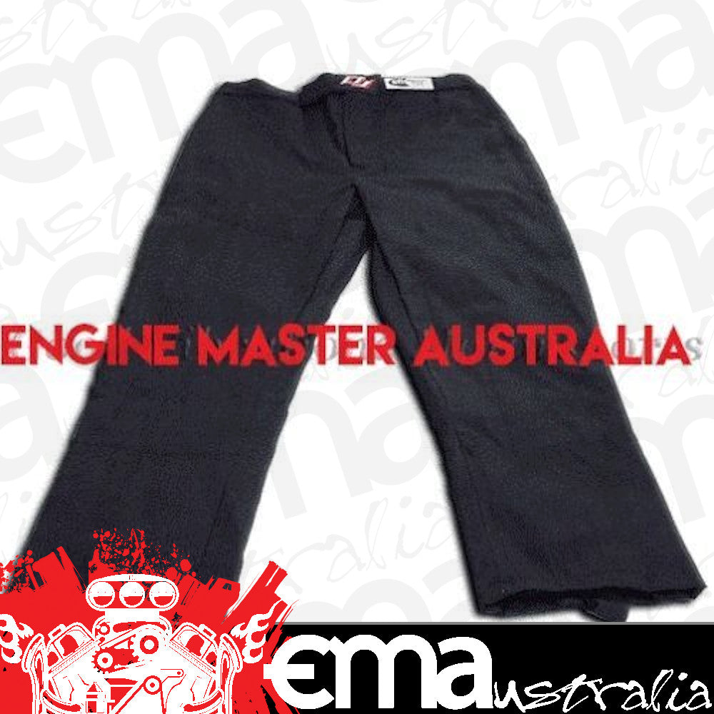 DJ Safety DJ012359 Black Drivers Pants SFI Rated SFI 3-2A/5 x-Large 2 Layer