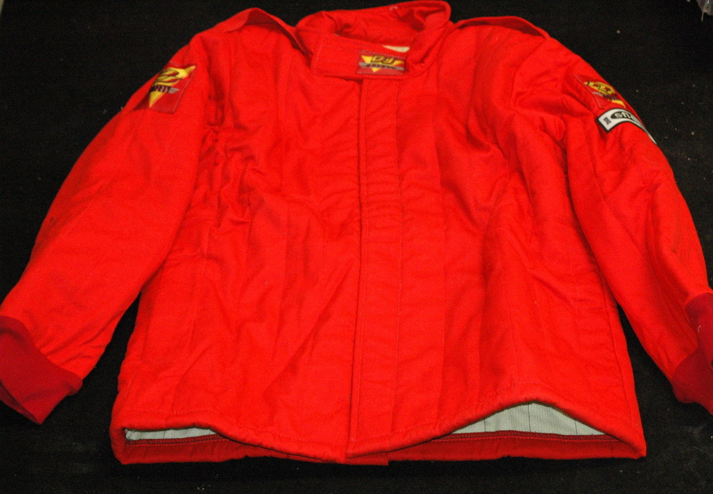 DJ Safety DJ014242 4 Layer Fireproof Race Jacket SFI 3/2A-20 Rated Large Red