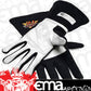 DJ Safety DJ022039 2 Layer SFI 3.3/5 Racing GlOves Medium Nomex & Leather Black
