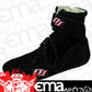 DJ Safety DJ050090 Nomex/Suede Driving Shoe SFI 3.3/5 Usa Size 9 Black