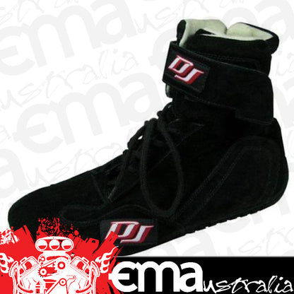 DJ Safety DJ050110 Nomex/Suede Driving Shoe SFI 3.3/5 Usa Size 11 Black