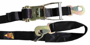 DJ Safety DJ236105-12 1.75" Wide Ratchet Tie Down Hook/Loop End 12Ft Long