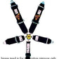 DJ Safety DJ433832B 5 Point 3" Cam Lock Harness Blue Wrap Around SFI 16.1
