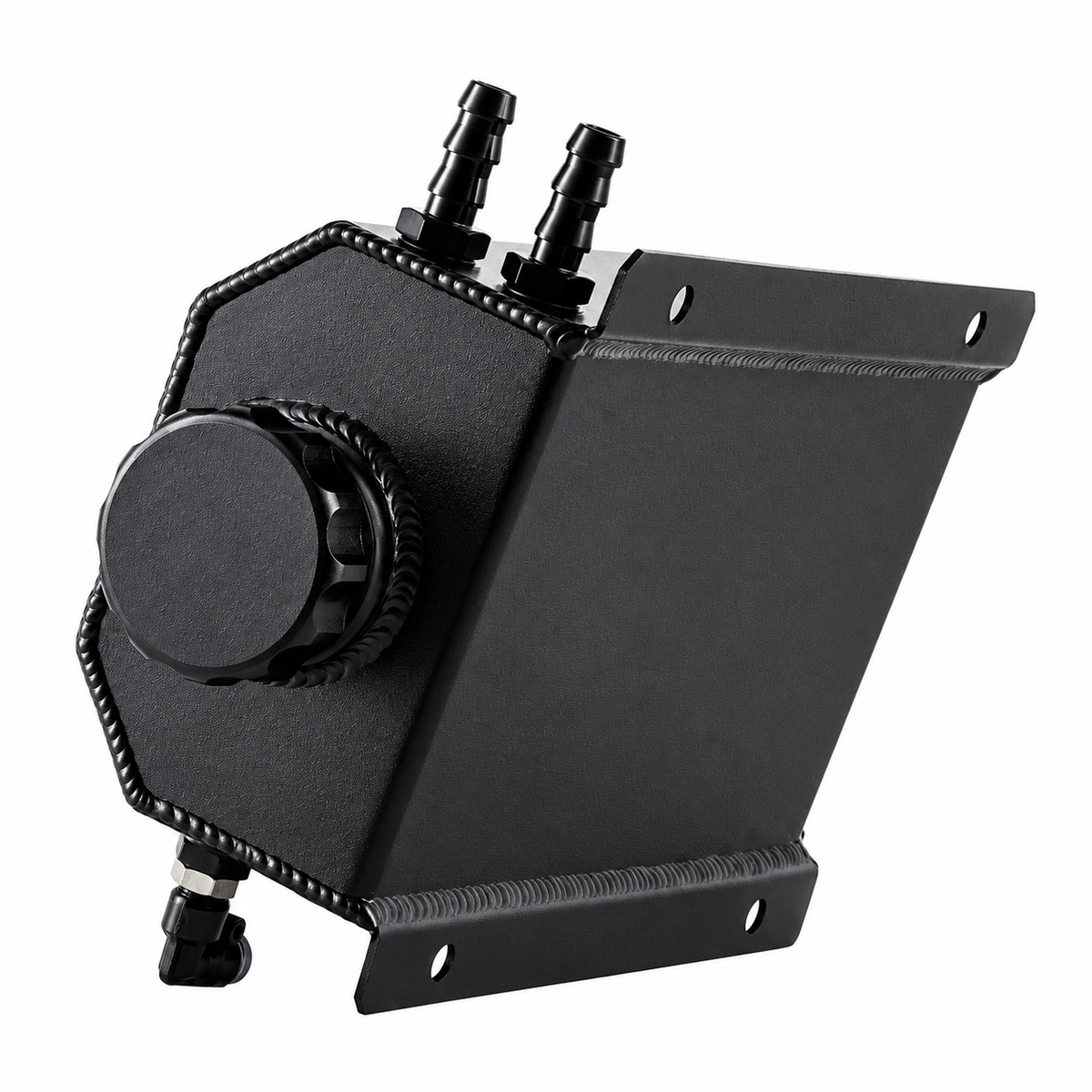 2L Radiator Coolant Overflow Tank Aluminium Black (EMA-OVERFLOWTANK)